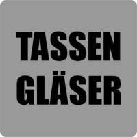 Tassen Gläser