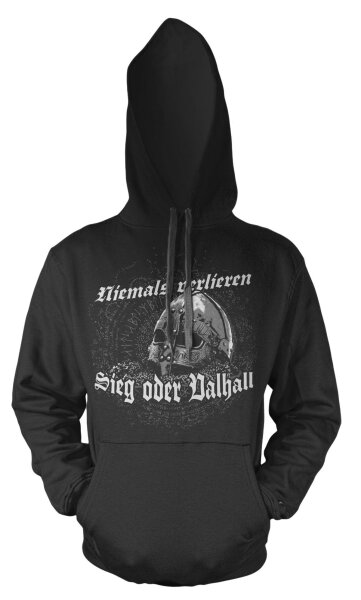 Niemals verlieren Sieg oder Valhall- Kapuzensweat Asgard Walhalla Odin Thor