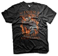 Mit Feuer und Schwert - Tshirt heiden Odin Hugin Munin...