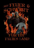 Mit Feuer und Schwert - Ladyshirt Frigga Freya Ragnar...