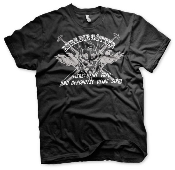 Ehre die G&ouml;tter - Tshirt Vikings Wikinger Heiden Odin Thor Wotan