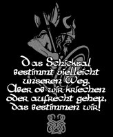 Aufrecht gehen - Tshirt- Odin Thor Walhalla Hugin Munin...