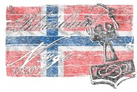 Blodsband Norge - Ladyshirt Norwegen Wikinger Vikings...