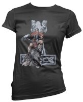 Thor Mj&ouml;lnir Runenstein - Ladyshirt Donar Vikings...