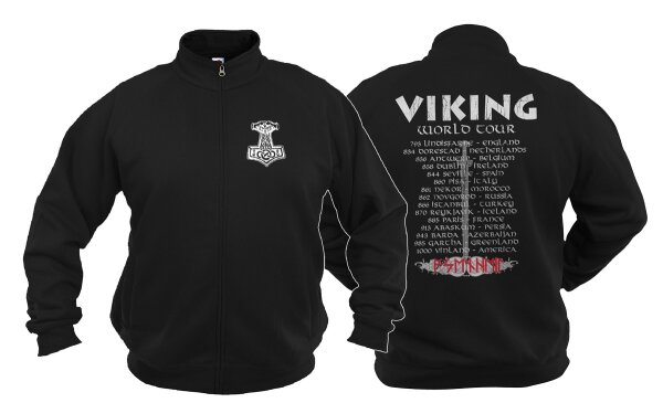 Viking World Tour Freizeitjacke Wikinger Jacke Vikings Heiden