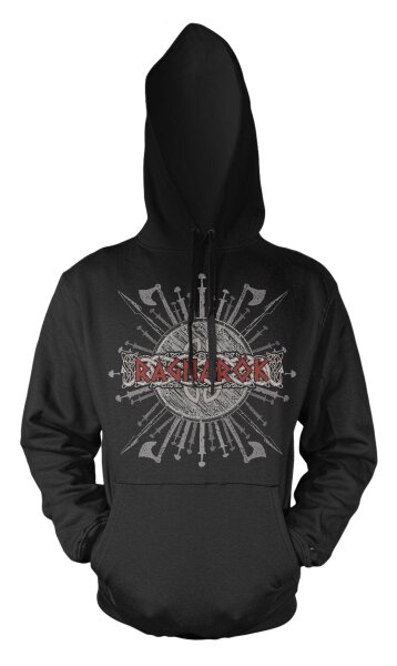 Ragnar&ouml;k Schwert Speer Schild  - Kapuzensweatshirt Lodbrok Viking Thor Odin
