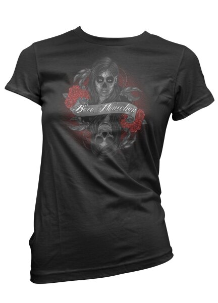 B&ouml;se Menschen Mujer Bonita Muerta - Ladyshirt Kategorie wild
