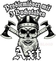 Probleml&ouml;ser mit 3 Buchstaben Herren Kontrast Hoodie...