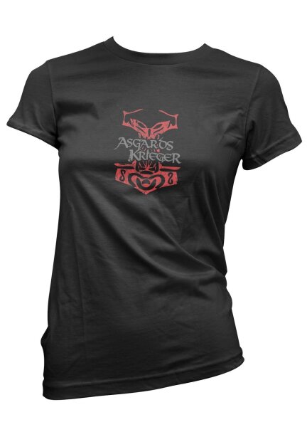 Asgards Krieger Thorhammer- Ladyshirt Damen Viking Mj&ouml;lnir