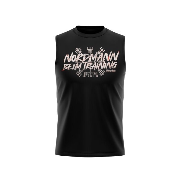 Viking Gym Nordmann beim Training M&auml;nner Tanktop Muskelshirt Sport