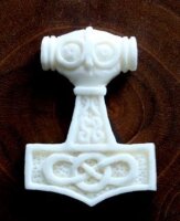 Thors Hammer Mj&ouml;lnir (Knochen)