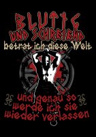 Blutig und schreinend betrat ich diese Welt Herren Tshirt...