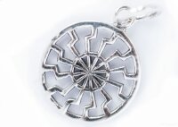 Schwarze Sonne Anh&auml;nger (Silber)
