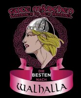 Gute M&auml;dchen kommen in den Himmel die Besten nach Walhalla Damen Tshirt L