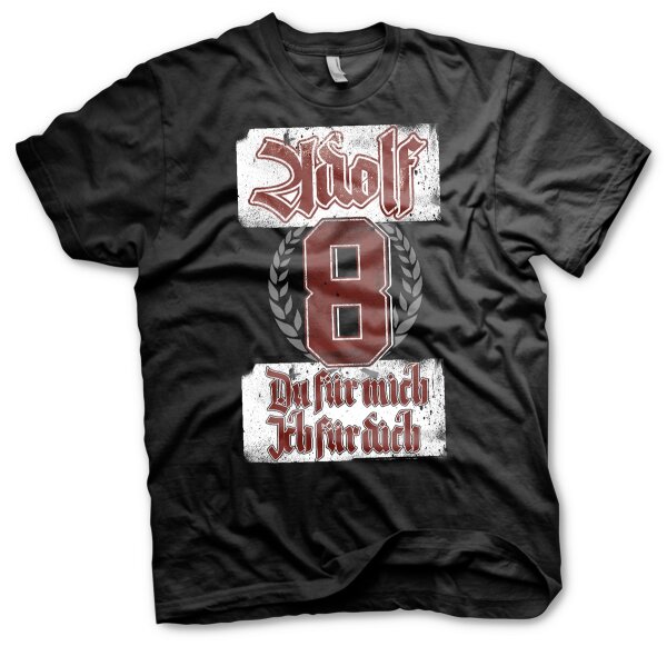 Adolf Du f&uuml;r mich Ich f&uuml;r Dich Herren Tshirt Partnershirt P&auml;rchen 3XL