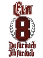 Eva Du f&uuml;r mich Ich f&uuml;r Dich Damen Tshirt Partnershirt P&auml;rchen