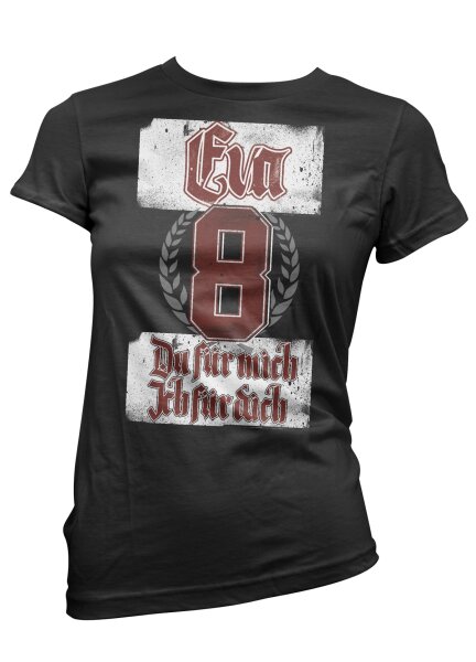 Eva Du f&uuml;r mich Ich f&uuml;r Dich Damen Tshirt Partnershirt P&auml;rchen M