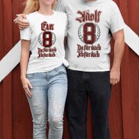 Partnershirt Adolf und Eva WEISS Tshirt Damen-M