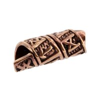 Bartperle Zopfperle Runenband Bronze
