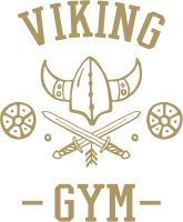 Viking Gym Schild und Schwert M&auml;nner Tshirt Training Sport