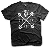 Viking Gym Hanteln M&auml;nner Tshirt Training Sport L