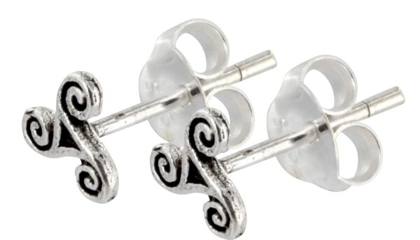 Ohrstecker Celtic Triskel Silber