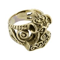 Wikingerring Thorshammer Thorwal Bronze