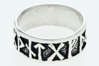 Futhark Runen Ring Silber