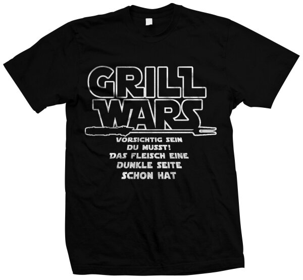 Grill Wars - Grillen Barbeque Shirt BBQ Grillen Holzkohle Gasgrill