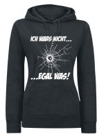 Ich wars nicht - Lady Kapuzensweat egal was Funshirt...