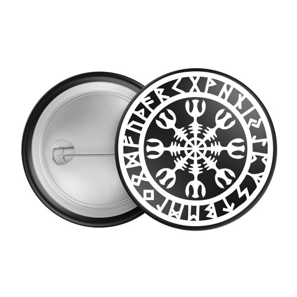 Nordischer Komkpass 2 Button Anstecker
