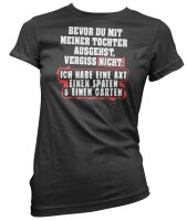 Bevor du mit meiner Tochter ausgehst - Ladyshirt
