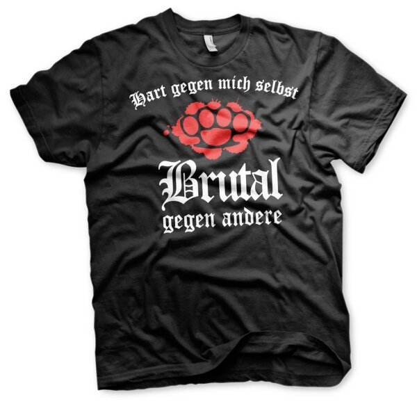 Hart gegen mich selbst Brutal gegen andere -Tshirt Streetfight Straight Edge