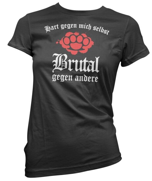 Hart gegen mich selbst Brutal gegen andere - Ladyshirt Straight Edge