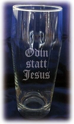 Odin statt Jesus - Bierglas