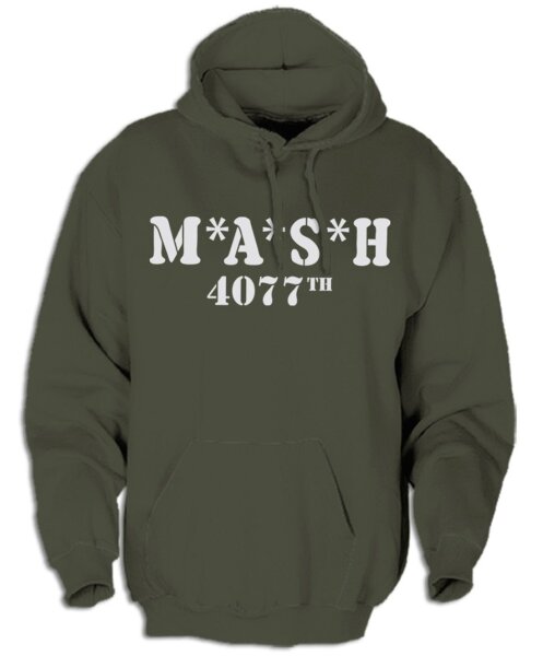 M.A.S.H 4077 - Kapuzensweat Hawkeye Korea Milit&auml;r US-Army Soldaten TV-Serie 2XL