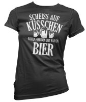 Scheiss auf K&uuml;sschen - Ladyshirt