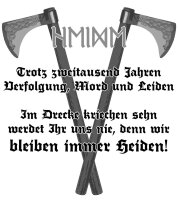 Wir bleiben Heiden Tasse Viking Odin