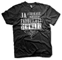 Ein fr&ouml;hliches Schwarz - Tshirt Festival Satan Lucifer