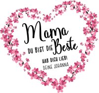 Mama du bist die BESTE Tasse mit Wunschname Geschenk...