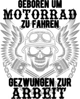 Geboren um Motorrad zu fahren Tasse