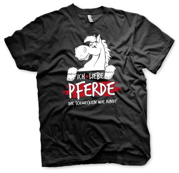 Ich liebe Pferde - Herren Tshirt Rosswurst Pferdefleisch Vegetarier Fleisch