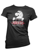 Ich liebe Pferde - Ladyshirt Fleisch Rosswurst...