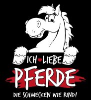 Ich liebe Pferde - Ladyshirt Fleisch Rosswurst...