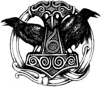 Hugin und Munin Thorhammer Odins Raben BW-Kampftasche Gross
