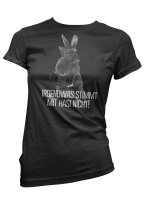 Irgendwas stimmt mit Hasi nicht - Ladyshirt Spassshirt...