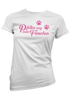 Pfoten weg mein Frauchen - Ladyshirt Gassigehen Tierliebe...