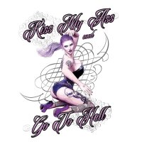 Kiss my Ass and got to Hell - Kapuzensweat Damen
