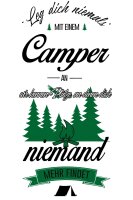 Leg Dich niemals mit einem Camper an - Tshirt Wohnwagen...