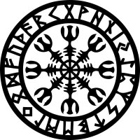 Aufkleber Nordischer Kompass Aegishjalmur 2